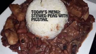 Jamaican Stew Peas RecipeHow To Cook Stewed PeasChef Taylor [upl. by Darreg]