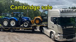 Cambridge sale  Cambridgeshire  Cheffins sale  v8  scania  new Holland  jcb  big load [upl. by Ignazio]