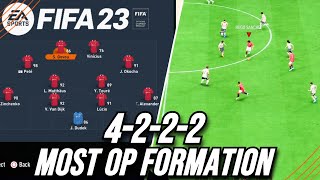 FIFA 23 BEST META 4222 CUSTOM TACTICS  Best Custom Tactics Post Patch [upl. by Antonino]