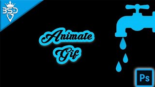 Animate GIF water drops Photoshop CC 2015 [upl. by Arri]