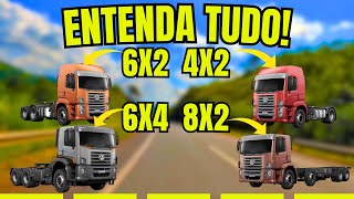 ENTENDA TODAS AS CONFIGURAÇÕES DE CAMINHÕES  4X26X48X2Scania Mercedes Volvo [upl. by Grace]