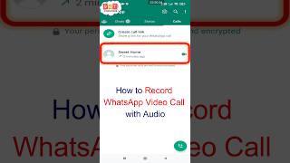 How to Record Whatsapp Video call with Audio without any app shorts viral whatsapp trending [upl. by Nil]