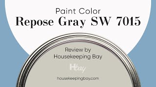 Repose Gray SW 7015 Neutral Paint Coordinating Colors Trim Colors That Go With amp Undertones [upl. by Gracie387]