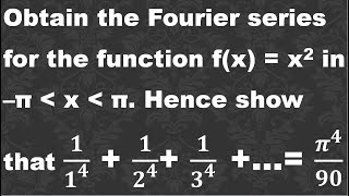 Fourier Series  Problem using Parsevals identity  Tamil [upl. by Ot121]