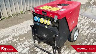 PRAMAC P6000  6kVA DIESEL GENERATOR  RS MACHINERY HIRE AND SALE [upl. by Mannuela854]