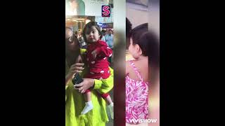 Bipasha Basu with husband and cute daughter so lovely moments❤️❤️ bipashabasu youtubeshorts video [upl. by Heeley]