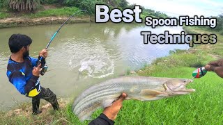 Best Pathan fish Hunting TipsBig Wallago Catfish fishing TechniquesSpoon Fishing Karne Ka Tarika [upl. by Ailecara]