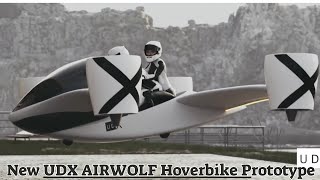 Look at This 430 Horsepower Fully Electric Flying Motorcycle  New UDX AIRWOLF Hoverbike Prototype [upl. by Seel113]