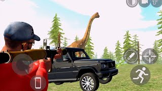 GWagon VS Jurassic Park Animals  Indian Bike Driving 3D Gameplay [upl. by Eurydice]