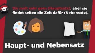 Haupt und Nebensätze einfach erklärt  Regeln Beispiele Konjunktionen  Haupt und Nebensätze [upl. by Nauqet371]