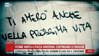 Morte di una 15enne a piazza armerina  Storie italiane 14112024 [upl. by Myrtie]