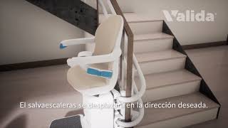 SOCIUS silla salvaescaleras para tramos curvos en Valida [upl. by Yatnahs]