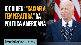 BIDEN RESSALTA A NECESSIDADE DE quotBAIXAR A TEMPERATURAquot DA POLÍTICA AMERICANA EM COLETIVA DE IMPRENSA [upl. by Seiter]