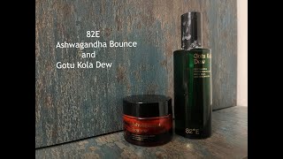 Review 82E  Deepika Padukone Ashwagandha Bounce Moisturiser and Gotu Kola Dew Toner and serum [upl. by Lleunamme]