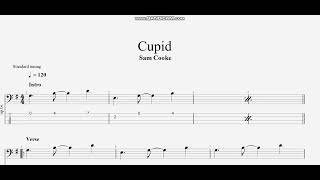 Sam Cooke  Cupid bass tab [upl. by Lytsirk]