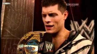 Cody Rhodes and Santino Marella Funny Segment on Raw 121911 [upl. by Valdas]