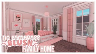 ROBLOX  Bloxburg No Gamepass Blush Family Home  149k  Speedbuild  Tour  Screenies [upl. by Lairea]