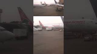 Kenya airways flight from Nairobi to mumbai by B737800 aviation shorts [upl. by Barbaraanne]