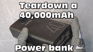 Review amp teardown of a Romoss 40000mAh USB power bank [upl. by Annhej]