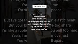 Sia elastic heart karaoke lyrics sia elasticheart music [upl. by Ojeibbob]