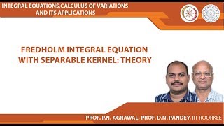 Fredholm integral equation with separable kernel Theory [upl. by Ahseret]