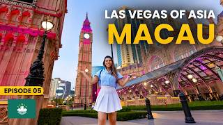 Hong Kong To Macau One Day Trip  Churches History Casinos Night Life Food amp More [upl. by Ahsetan]