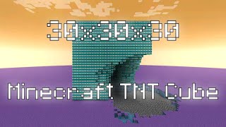 Exploding A 30x30x30 TNT Cube In Minecraft [upl. by Sarad928]