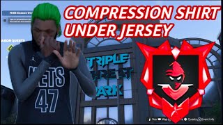 HOW TO GET COMPRESSION SHIRT UNDER JERSEY NBA 2K25 [upl. by Delisle864]