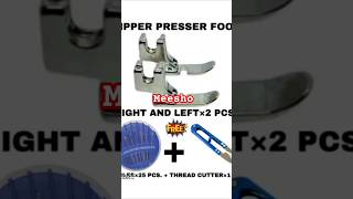 Tailoring machine materials needles cutter pressre foot  jast 129 rupees [upl. by Nemad247]