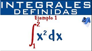 Integrales definidas  Ejemplo 1 [upl. by Hellah]