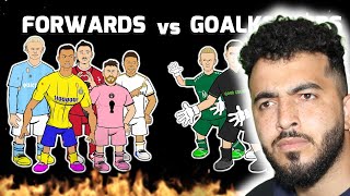 🔥FORWARDS vs GOALKEEPERS🔥 Frontmen 75  442oons Reaction [upl. by Lleunamme]