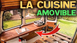 26 La CUISINE PARFAITE pour fourgon aménagé   Aménagement bricolage DIY Kangoo Berlingo Partner [upl. by Elurd601]