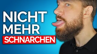 DIE Übung gegen Schnarchen und Schlafapnoe Geheimtip vom Doc [upl. by Haldi]