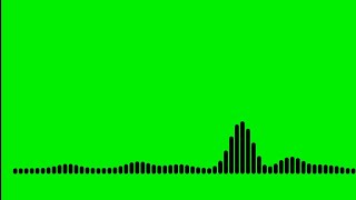 Audio Spectrum Visualizer Green Screen HD 2018  Line Audio Spectrum Visualizer With Black Bars [upl. by Holihs756]