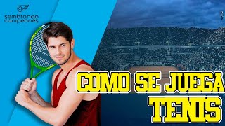 🎾 ¿Cómo se juega el Tenis │Reglas Básicas Instrucciones fundamentos principales del tenis [upl. by Janeta206]