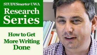 How to Get More Writing Done for UWA Honours and Masters students [upl. by Teteak]