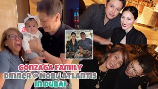 MOMMY PINTY amp DADDY BONOY KASAMA SI POLLY ❤️ GONZAGA FAMILY DINNER SA NOBU ATLANTIS DUBAI [upl. by Rusert280]