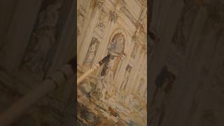 Painting the Trevi Fountain in Rome [upl. by Yreffoeg734]