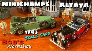 Minichamps amp Altaya 143 Scale Models Maybach Zeppelin Horch Cabriolet Pauls Model Art Review [upl. by Elma66]