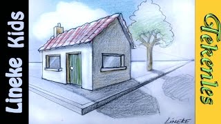 HUIS tekenen voor beginners in stappen [upl. by Irmine]