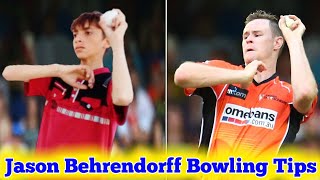 Jason Behrendorff Bowling Action Tips And Copy Cricket [upl. by Zerla]