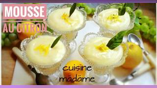 Mousse au citron 😋😋 اسهل طريقة لعمل موس بالليمون [upl. by Elletnuahc]