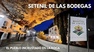 SETENIL DE LAS BODEGAS ✔️Pueblo Blanco en la ROCA Cádiz Andalucía Guía ESPAÑA [upl. by Nosiaj]