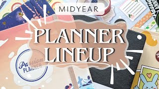 2024 Planner Lineup Overhaul  Midyear Planner Releases and Stickers 🧡✨ planwithme plannerlineup [upl. by Yrdua437]