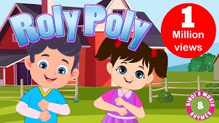 Roly Poly Action Song  Body Movement for Children  Bindis Music amp Rhymes [upl. by Haela]