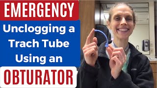 EMERGENCY How I Unclog My Tracheostomy Tube Using an Obturator Life with a Vent [upl. by Snowber164]