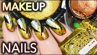 Nails using  makeup Metalmorphosis 005 Kit GOT NAILED [upl. by Allerbag]