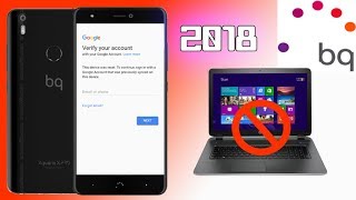 FRP BQ AQUARIS U PLUS BYPASS GOOGLE ACCOUNT 2018 SECURITY PATSH LATEST [upl. by Trebma967]