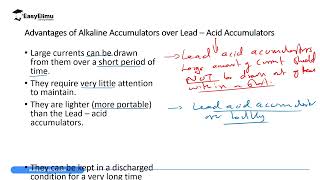 Alkaline Accumulators and Uses of Accumulators  Lesson 12 out of 13 [upl. by Perrins]