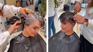 Super short haircut makeover for women [upl. by Gaudette]